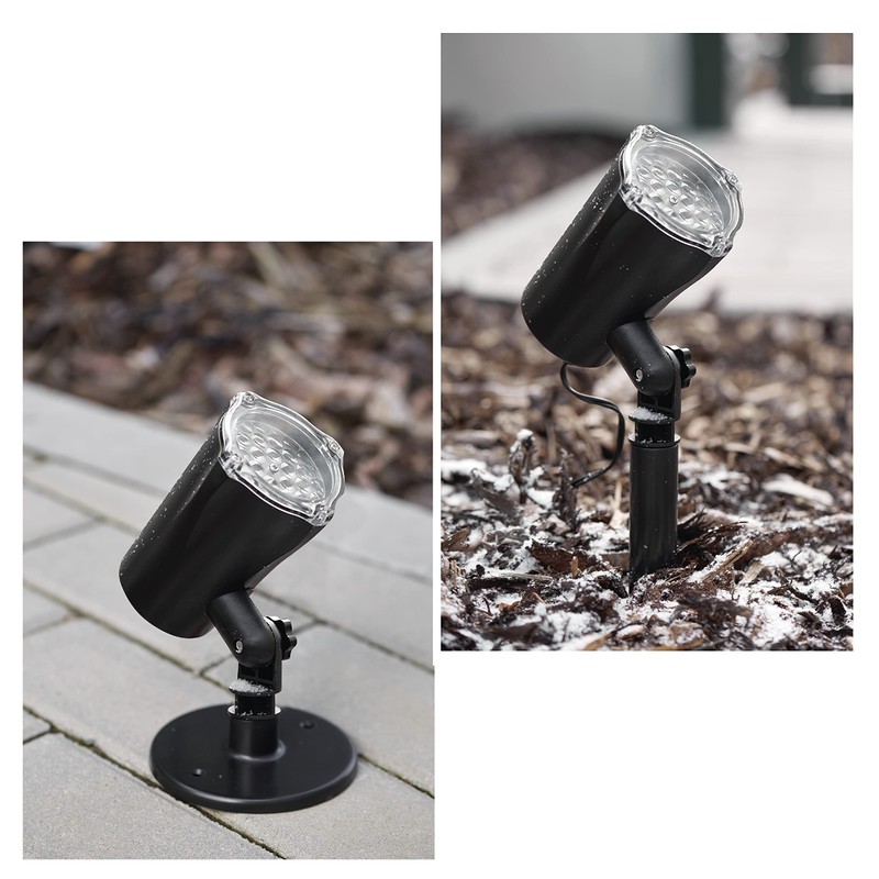 EMOS Snowflake LED Projector, White Snowflakes with Snow Effect, Facades,