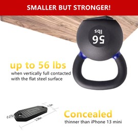 Deyoung Gun Magnet 56lbs Rated Magnetic Gun Mount, Anti Scratch Premium Rubber Coated Firearm Holder for Rifle Pistol Magazines in Vehicle Truck Car Wall and Desk (2)