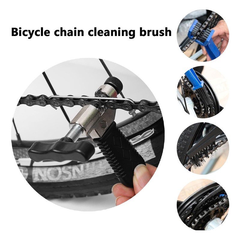 XIAQICA Chain Riveter Bicycle Chain Tool with Bicycle Cleaning Brush