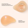 Spiral Shape Silicone Bra Insert Breathable Curved Back Soft Skin