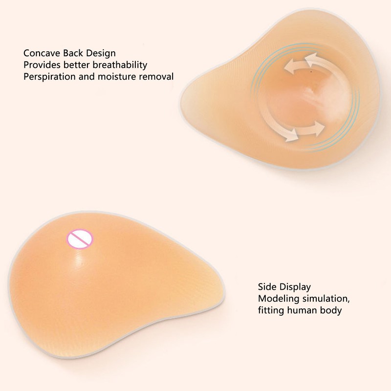 Spiral Shape Silicone Bra Insert Breathable Curved Back Soft Skin