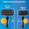BluePet Dog Brush & Cat Brush for Long Hair -