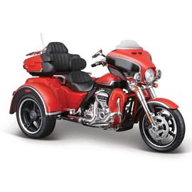 Maisto Die-Cast Harley Davidson CVO TriGlide Motorcycle (2021) - Intricately Detailed Replica Collectible Model Toy - 1:12 Scale, Black