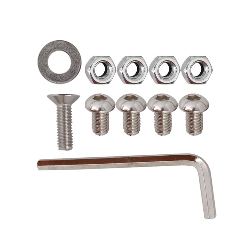 Thomletha Front Bumper Tow Hook License Plate Mount Bracket Holder