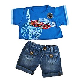 Cool Racecar Outfit Fits Most 14"-18" Build-a-Bear and Make Your Own Stuffed Animals