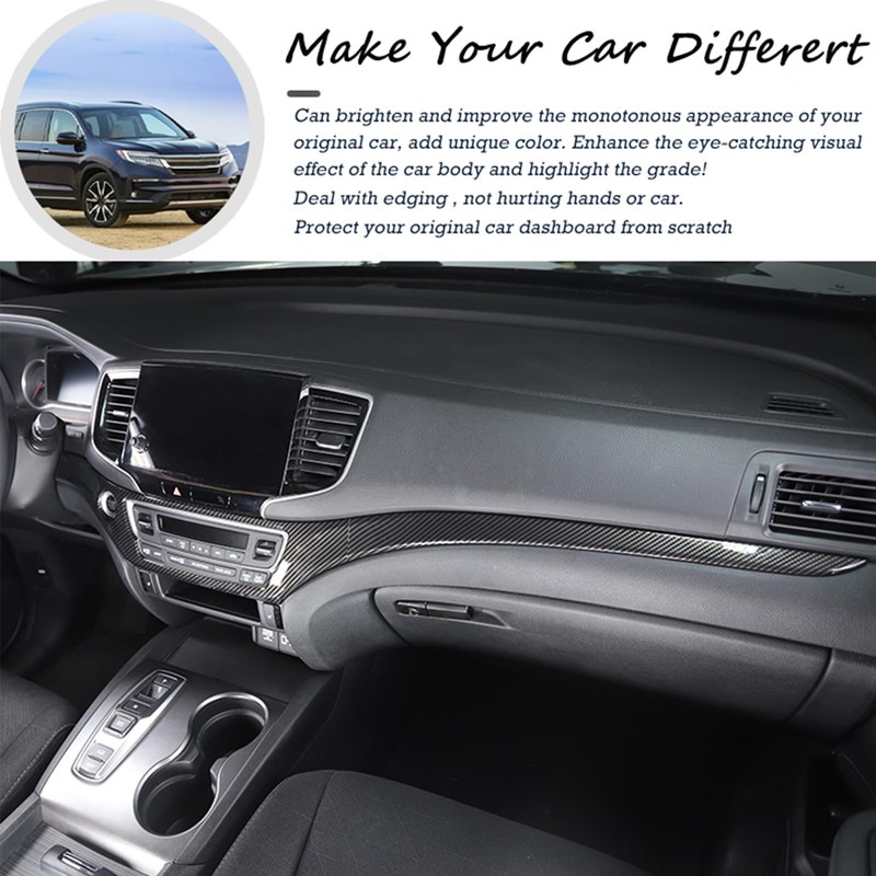 Car ABS Inner Central Console Dashboard Decoration Panel Fit For