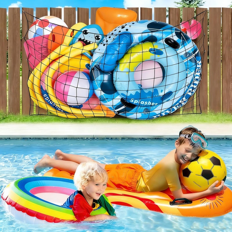 RAWILL 71" x 47" Extra Large Pool Float Storage Net-
