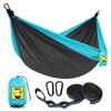 SZHLUX Camping Hammock Double & Single Portable Hammocks with 2