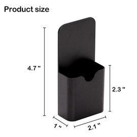 2PCS Magnetic Pen Marker Holders, Magnet Pencil Cup Storage for Classroom Home Locker Black (QX163)