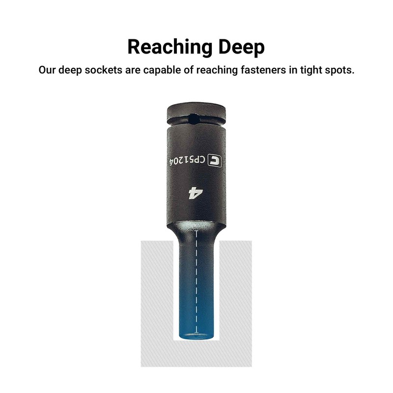 Capri Tools 1/4-Inch Drive Master Impact Socket Set (Shallow &