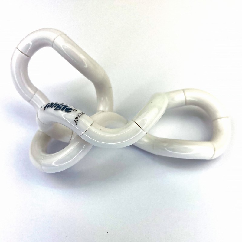 Tangle Jr. Solid White - Genuine Fidget - Fidget Toy