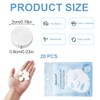 WUSJCOF Pack of 20 Compressed Paper Masks, DIY Disposable Skin