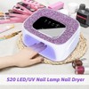UV LED Nail Dryer,Yakiter 168W 2 IN 1 LED/UV 36