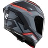 Bogotto Phantom Codex Fiberglass Helmet, Black/Grey/Red, XS