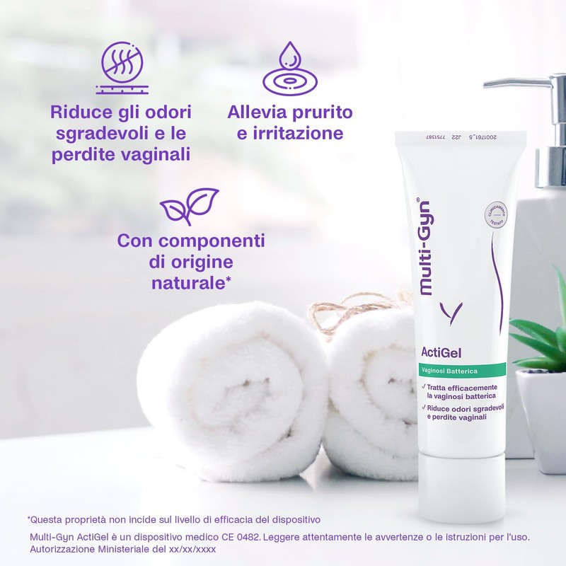 Multi-gyn ActiGel, Aiuta a ridurre i sintomi della vaginosi batterica