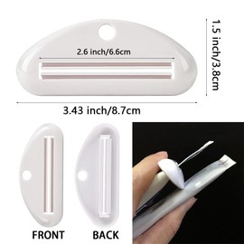 Tsathoggua Pack of 6 Tube Squeezers, Toothpaste Tube, Squeeze Dispenser, Toothpaste Clips, Practical Tube Squeezer, Tube Squeezer for Save Toothpaste, Creams, Cosmetics, Ointment, No More Waste