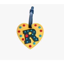 TTOA - Letter R Luggage Tag | Initial Baggage Tag | Suitcase Tag | Travel Essentials