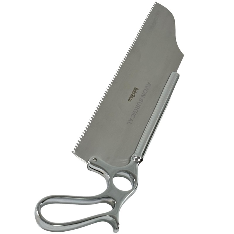 Premium Satterlee Bone Saw Ring Handle Stainless Steel Cutting Edge-12"