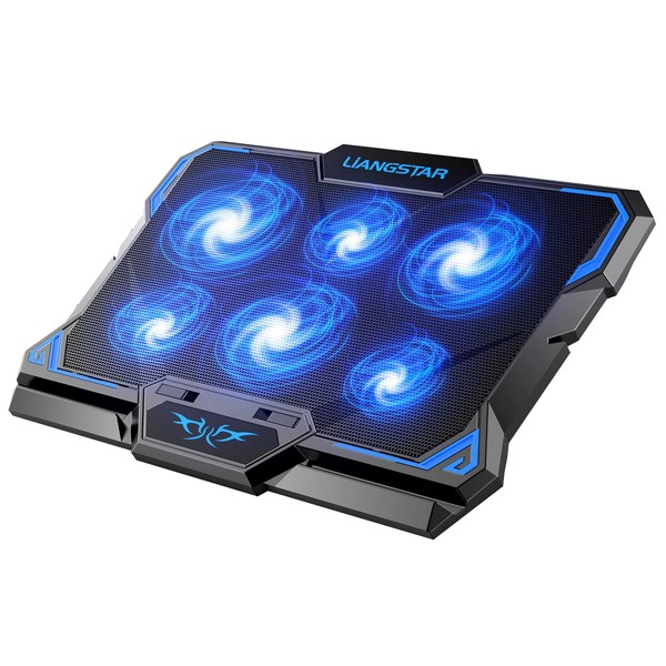 Laptop Cooling Pad, Laptop Cooler with 6 Quiet Led Fans