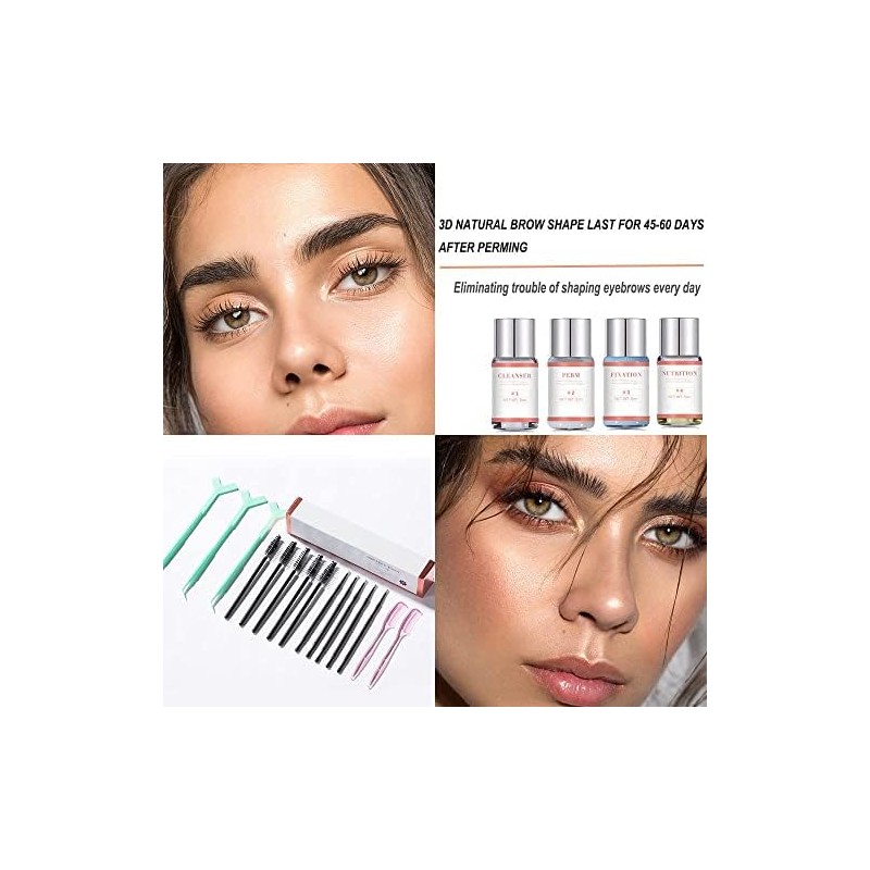 Bluemega permanente de cejas Laminado de Cejas, Juego de Cejas