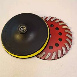 Roxx Tools 7" Spiral Turbo Concrete Grinding Cup 3 Pieces stone travertine smoothing polish