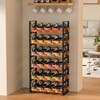 X-cosrack Freestanding Wine Rack Holds 24 Bottles, 6-Tier Floor Standing