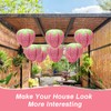 4 PCS Strawberry Paper Lantern Pink, Windspeed Large Strawberry Lantern
