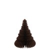 J-Line Large Brown Paper Folding Christmas Tree