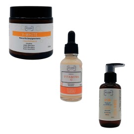 Kit Despigmentante Mascarilla Serum Bloqueador Solar Manchas