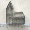 Nagao Cookie Cutter, Church, Silver, 2.2 x 2.7 x 0.8