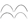 TRQ Front and Rear Brake Hose Set Compatible with 06-12