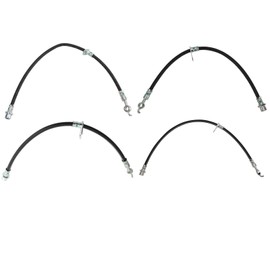 TRQ Front and Rear Brake Hose Set Compatible with 06-12 Toyota Avalon 07-11 Camry