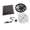 18V 12W Solar Exhaust Fan Kit Waterproof DC Brushless Round