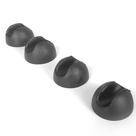 Molyorch Pack of 40 Hairpin Table Legs, Plastic Hairpin Legs, Furniture Feet, Black, Hairpin Leg Protectors, Feet Floor Protection, Noise Cancelling and Non-Slip, for Dining Table, Coffee Table Legs
