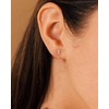 HANLI Flat Back Earrings for Women Silver Hammerhead Shark Stud