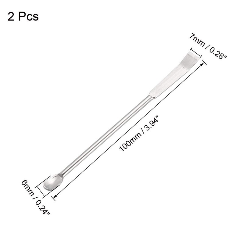 sourcing map Micro Lab Sampling Reagent Spoon 304 Stainless Steel