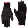Warrior PU Coated Nylon Work Gloves,NB7/S (Size 7/Small) Black, Set