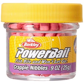 Berkley CNP PowerBait Biodegradable Crappie Nibbles, Pink, 0.9-Ounce
