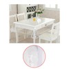 A2ZWORLD Clear Rectangular PVC Tablecloth Protective Waterproof Easy Clean (140cm