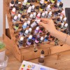 Plydolex Paint Organizer for 105 Paint Bottles and 14 Brushes