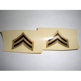 US ARMY - CORPORAL STRIPES  - M1 DECALS - 1 PAIR