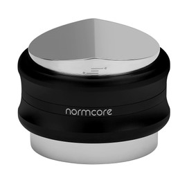 Normcore 51mm Coffee Distributor & Tamper, Dual Head Coffee Tamper Fits 51mm Portafilters, Double Sided Adjustable Depth, Espresso Hand Tampers, Black