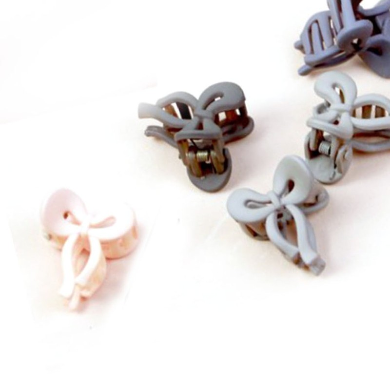 100pcs Small Hair Clips Bow Tie Flower Fruit Shaped Cute