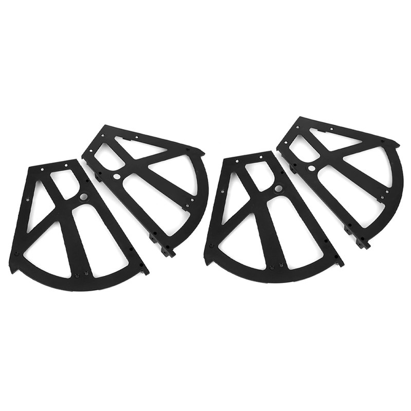 4Pcs ABS Furniture Hinge Shoes Drawer Cabinet Hinges Flip Plate