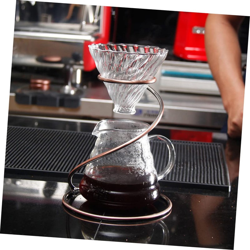 Mipcase Antique Brass Coffee Dripper Stand Elegant Filter Cup Holder