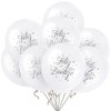Feliz Bautizo Baptism White Latex Balloons (30cm) - Ideal for