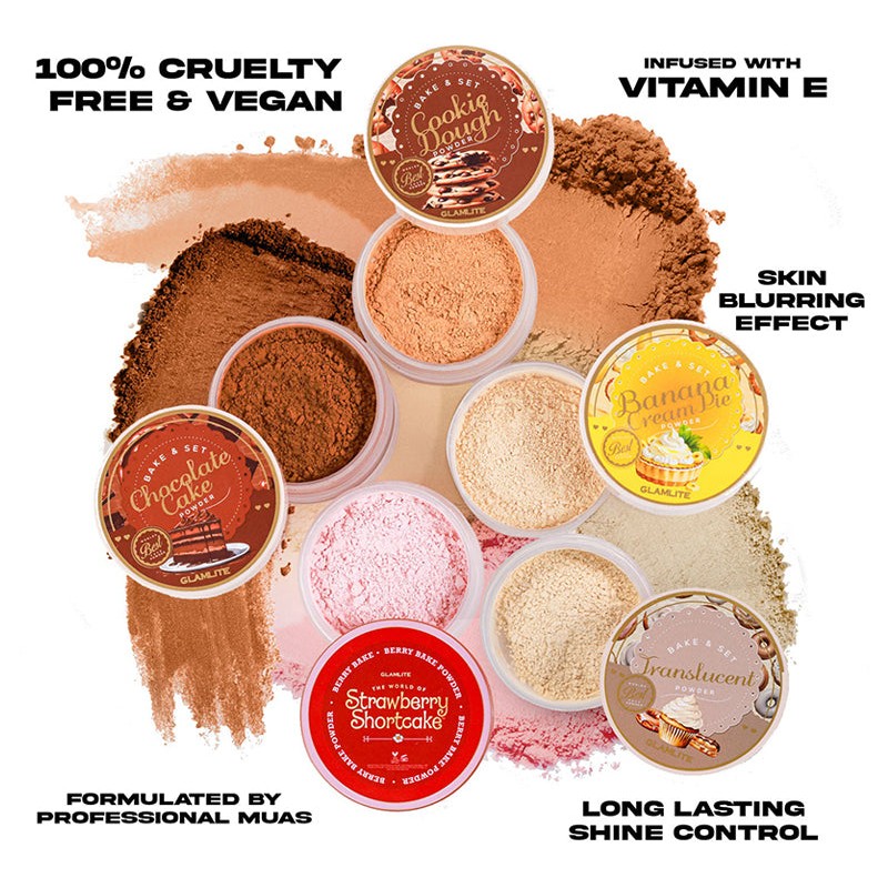 GLAMLITE TRANSLUCENT BAKE & SET POWDER, GLAMLITE