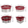 iplusmile 4Pcs Cute Sandwich Maker Molds Cookie Stamp Set for