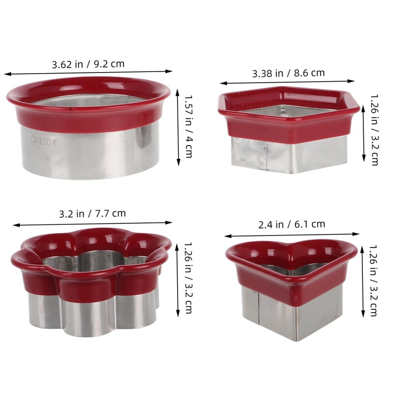 iplusmile 4Pcs Cute Sandwich Maker Molds Cookie Stamp Set for