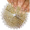 30 Sheets Gold Nail Stickers Star Nail Art Stickers 3D